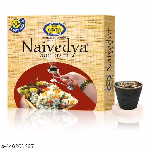 Pure Naivedya Sambrani Dhoop Cups for Pooja (12 pcs) | Havan Cups for Pooja, Home & Festivals | Natural Guggal Dhoop Original | Dhoop Cones | Pack of 1(12 Cups/Pack + 1 Burner Plate/Pack)