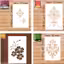 Wow Insite Wall Stencils (Size:- 16X24 Inch Theme- Pattern DIY Reusable Design Suitable For Kids Room, Home Entrance, Office & Pooja Room Decoration Modern Arts Wall (Pack of 4 Stencil Pes.)