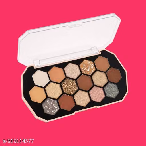 Glow-Getter Hexa-Glam Palette (Focuses on the trendy shape and the high-shine finish)