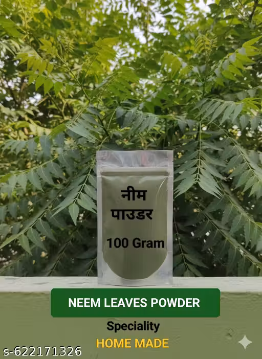 Neem Leaf Powder(100g) 100% Organic, and Pure Natural Margosa Leaf Powder for Skin, Hair & Ayurvedic Use HOME MADE special (100 Gram)