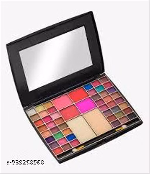 48- Simmer Eyeshadow + 4 Matte Blusher + 2 Matte Compact Powder Palette Makeup Up Kit (Colors May Vary)