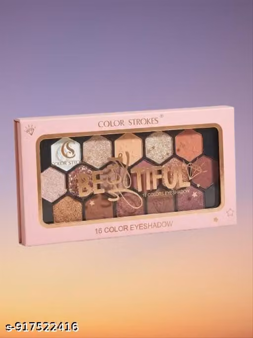 Glow-Getter Hexa-Glam Palette (Focuses on the trendy shape and the high-shine finish)