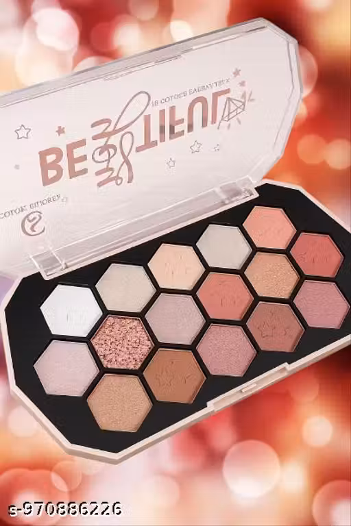 Glow-Getter Hexa-Glam Palette (Focuses on the trendy shape and the high-shine finish)