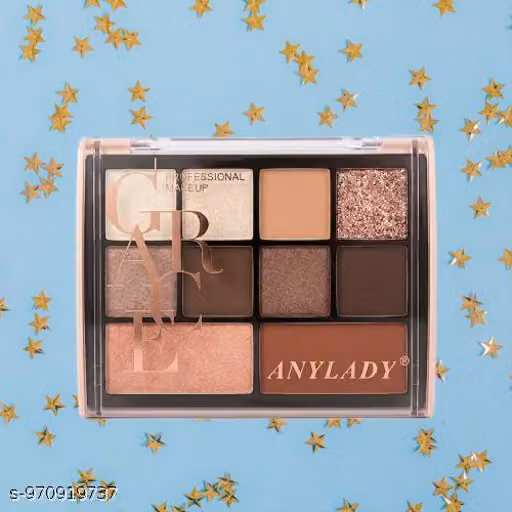 Golden Hour Glow: 9-Shade Seamless Blend Eyeshadows