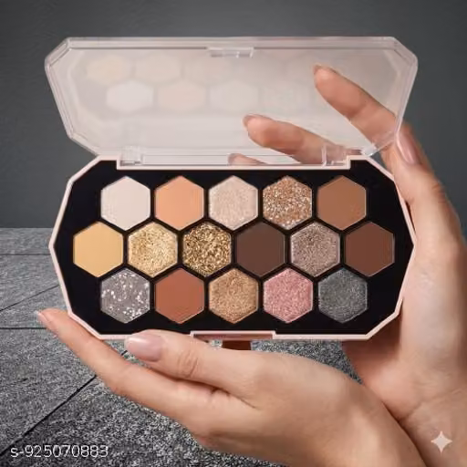 Glow-Getter Hexa-Glam Palette (Focuses on the trendy shape and the high-shine finish)