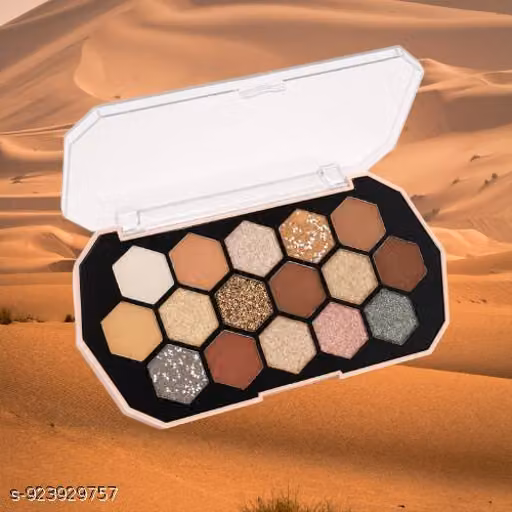 Glow-Getter Hexa-Glam Palette (Focuses on the trendy shape and the high-shine finish)
