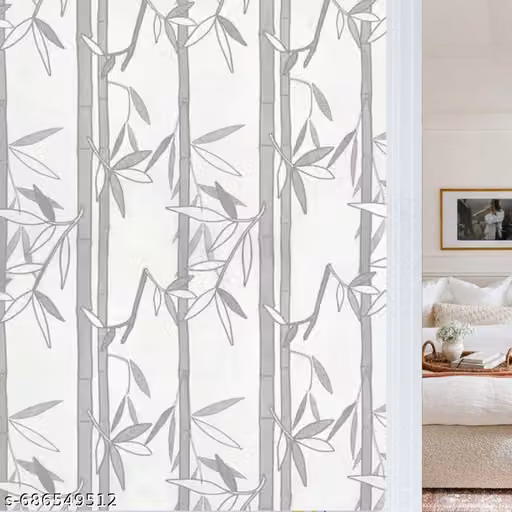 Frosted Privacy Glass Film for Glass, Office Decorative Sticker Wallpaper Vinyl Sheet for Door, Bathroom, Home UV Protection, Removable Decorative Film 12X80INCH (AREA COVER 6.67SQFT)