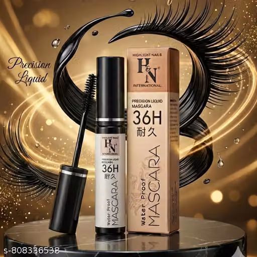 Omaayaa Volume & Length Mascara – Intense Black, Waterproof & Smudge-Proof – Long-Lasting Curl & Lift – 36hr Wear (Pack of 1)