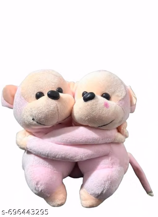 Twin Hugging Monkey Plush Toy - Soft Stuffed Animal