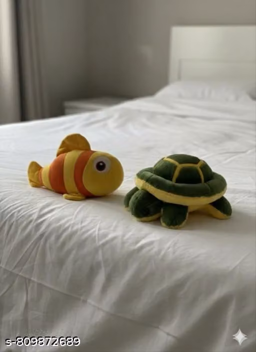 Plush Set – Ultra-Soft Clownfish & Sea Turtle Stuffed Animals for Kids"