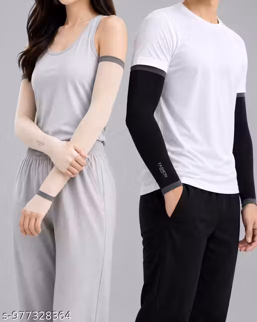 Breathable Compression Arm Sleeves | UV Protection Hand Sleeves | Pair of 2