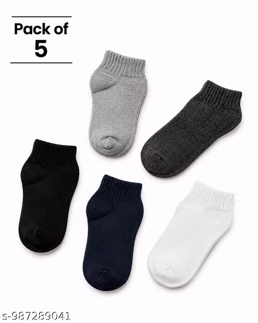 SCOPE LUXE | Trendy Cotton Blend Crew Socks for Men & Women | Pack of 5 Comfort Fit Socks