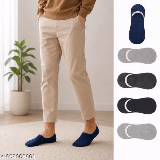 Ultra Soft Invisible Socks for Men & Women | Low Cut Sneaker Socks Pack of 5