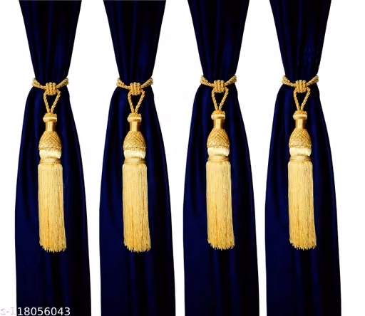 Beautiful Curtain Tieback Tassel Windows Curtain holder Gold Set of 4 Pieces