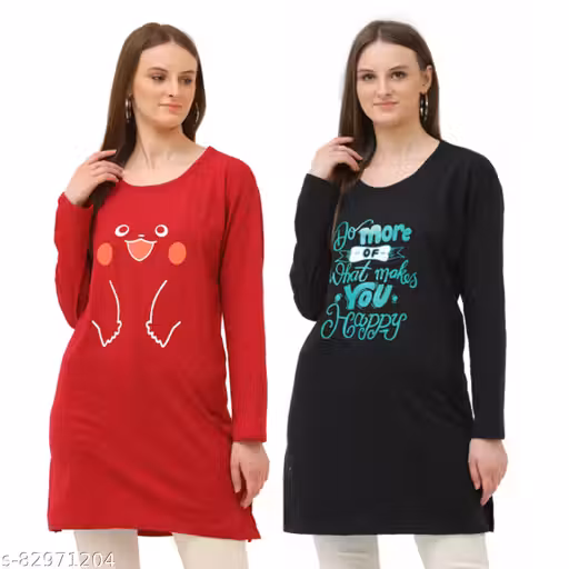 Printed Women Long t-Shirt
