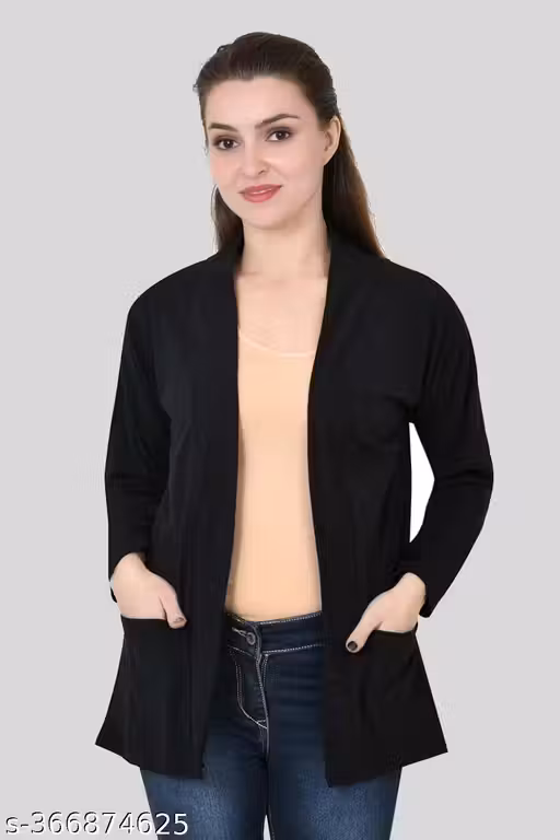 ILLUSTRIOUS Women's Pocket Shrug