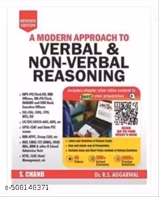 A Modern Approach To Verbal & Non-Verbal Reasoning (Paperback, Dr. R.S. Aggarwal)
