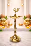 Brass Kuthu Vilakku Diya for Pooja Premium Mandir Deepak Home Decor