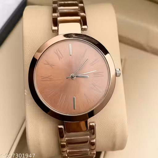 Eleegant Rose Gold Ladies Wrist Watch | Stylish Analoog Watch for Women | Premium Metal Strap Fashion Watch”