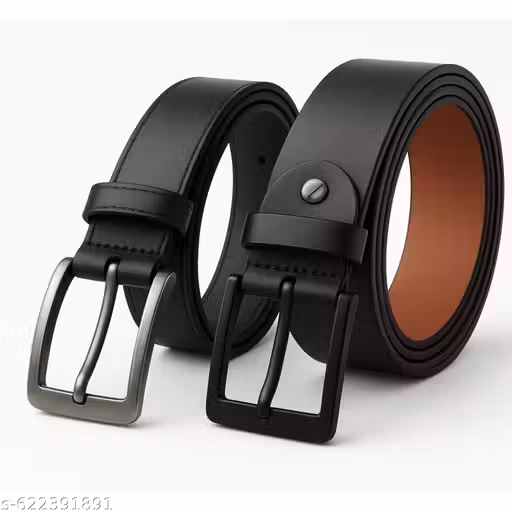 "Trendy Black Belt for Men | Premium Formal & Casual Belt"