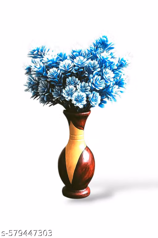 Premium Artificial Flowers for Home Décor 32 cm | Decorative Fake Flower Stems for Living Room, Office, Wedding Decoration | Realistic Floral Bunch (Pack of 2, Without Pot)