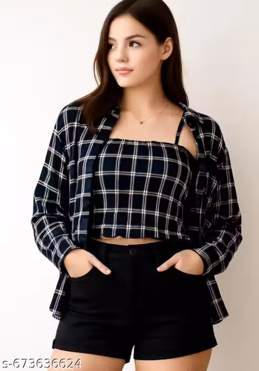 Girls Check Shirt