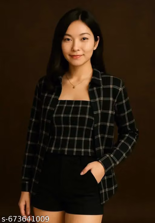 Girls Check Shirt