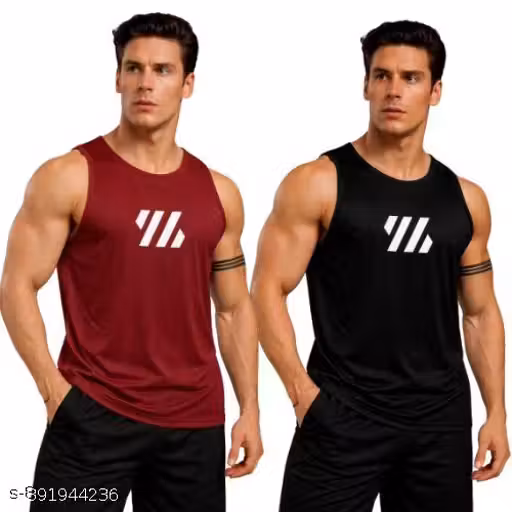 Men’s Sports Sleeveless T-Shirt Combo | Workout Tank