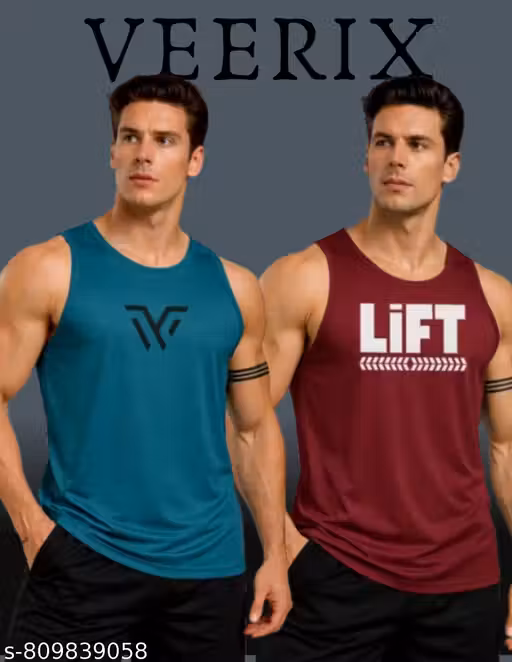 Men’s Sports Sleeveless T-Shirt Combo | Workout Tank Tops