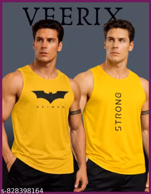 Men’s Gym Sleeveless Vest Combo | Summer Sports Tank Tops for Workout & Running (Pack of 2)
