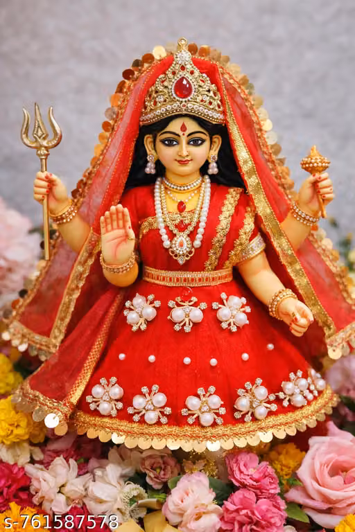 Handmade Mata Rani 4 Inch Dress with Dupatta