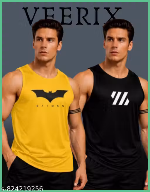 Men’s Gym Workout Sleeveless Vest Combo | Comfortable Tank Tops for Men (2 Pack) Breathable Sports Tank Top for Workout, Running, Training