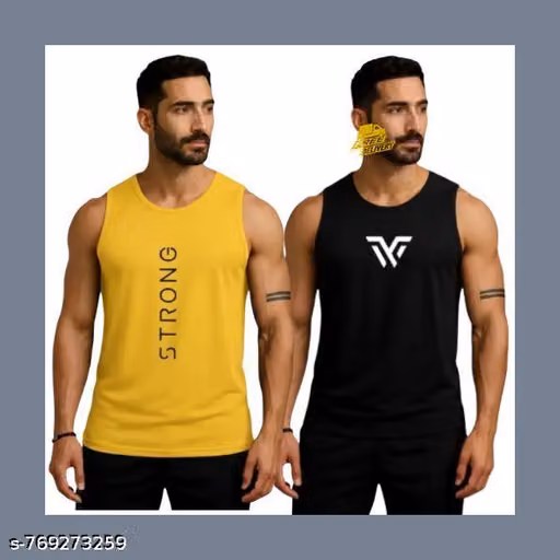 Men’s Gym Sleeveless Vest Combo | Summer Sports Tank Tops for Workout & Running | Gym, Fitness, Sports Wear
