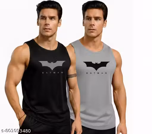 Men’s Workout Sleeveless Tank Top Combo | Comfortable & Trendy Gym Wear Summer Wear Breathable Sports Tank Top for Workout, Running, Training Pack of 2 Summer Sports Tank Tops for Workout & Running