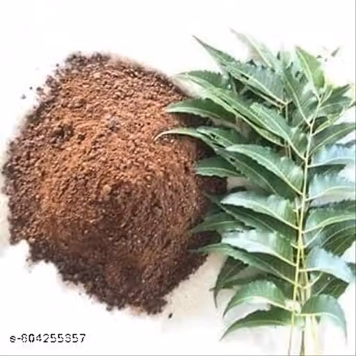 Neem Khali Khad 1 Kg | 100% Natural Neem Cake Organic Fertilizer & Manure for Plants, Trees, Vegetables & Flowers | Soil Conditioner Plant Growth Booster for Home Garden & Pots