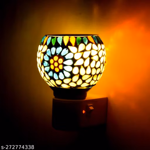 Krishna LED Kapoordani/Aroma Oil Diffuser With On Off Switch To Toggle For Burner & Lamp
