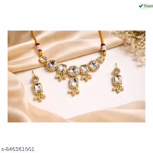 Antique unique Jewellery Set with Earrings for Women & Girls for marriage, Party & Function, महिलाओं और लड़कियों के लिए प्राचीन और अनोखा ज्वेलरी सेट, झुमकों (इयररिंग्स) के साथ I झुमके / कान के बुंदे / इयररिंग्स I आभूषण सेट / ज्वेलरी सेट I शादियों, पार्टिय