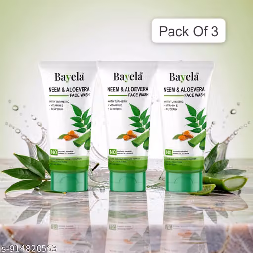 Bayela Face Wash Combo Pack of 3 | Anti Acne, Oil Control & Skin Brightening Cleanser