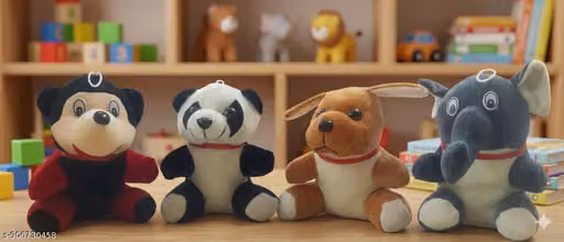 Combo pack of 4pics miky,dog, panda, elephant, lion