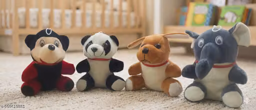 Combo pack of 4pics miky,dog, panda, elephant, lion