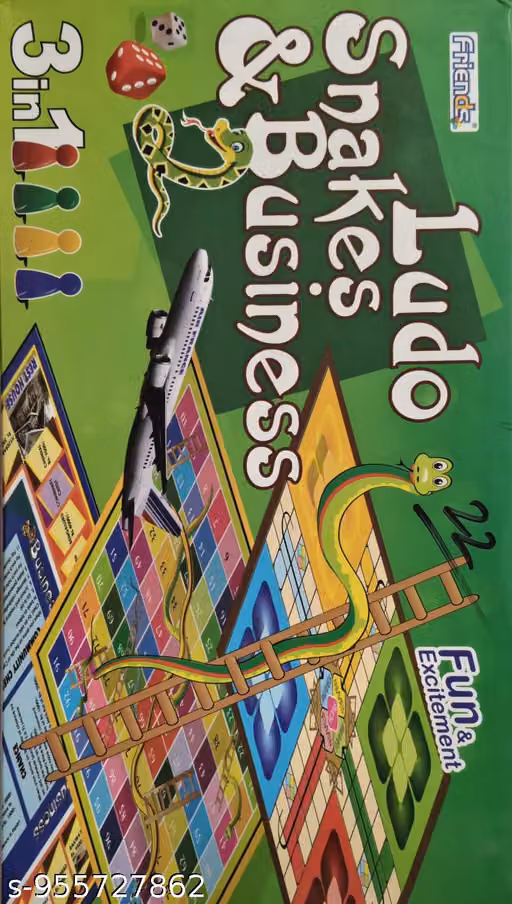 LUDO SANKE AND BUSNIESS 3 IN 1 GAME / COMBO GAME SET