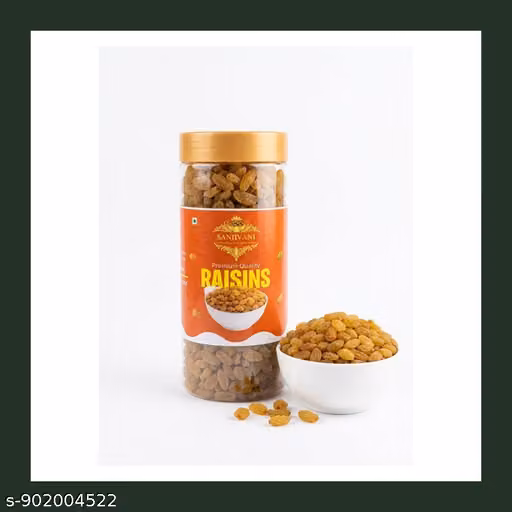 Sanjivani Raisins /kishmish 250gm Pure Round Raisins Seedless Green Kishmish