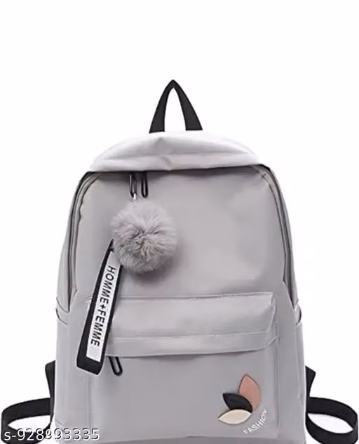 Gray bagpack
