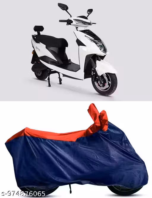 100% Waterproof, Dirt & DustProof Bike/Scooty/Motorcycle Cover For Zelo Zoop with Premium Polyester Fabric (BLACK)