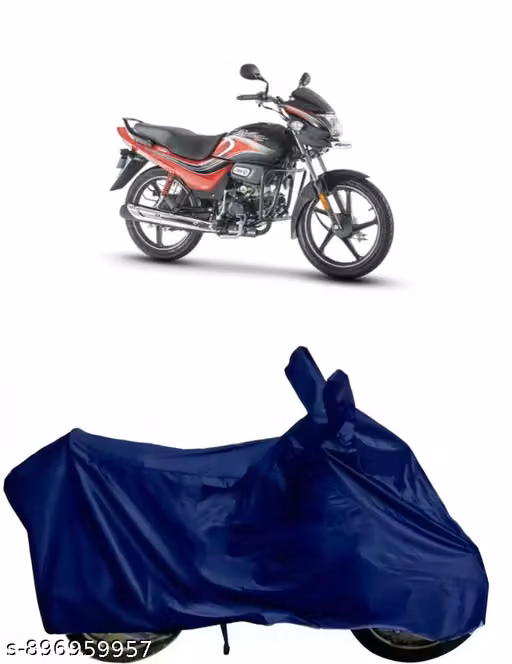 100% Waterproof, Dirt & DustProof Bike/Scooty/Motorcycle Cover For Hero Passion Plus with Premium Polyester Fabric also Suitable for all Bikes & Scooty