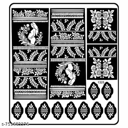 ALS Mehndi Temporary Tattoo Sticker