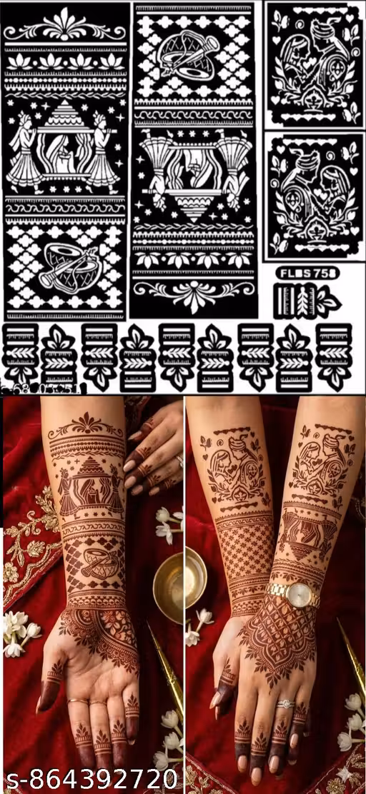 ALS Mehndi Temporary Tattoo Sticker