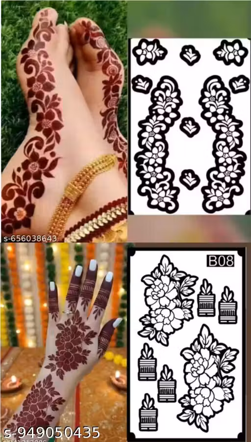 ALS Mehndi Temporary Tattoo Sticker