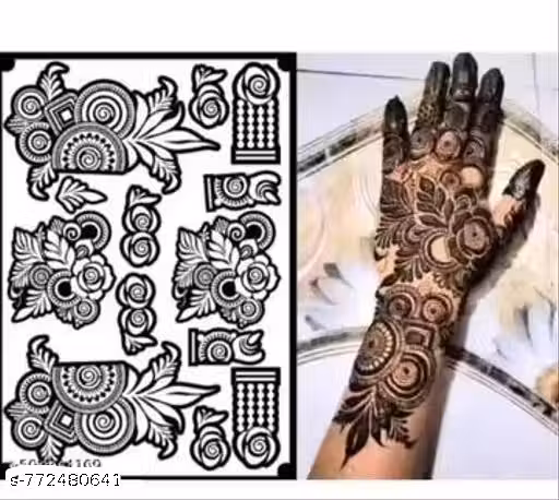 ALS Mehndi Temporary Tattoo Sticker