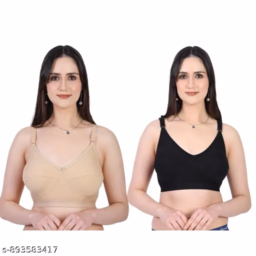 Women Seamless Non-Padded Bra Combo (Pack of 2)